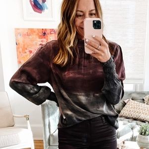 Cloth And Stone Horizon Dye Mock Neck Blouse